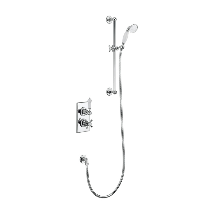 Burlington - Trent Thermostatic Single Outlet Concealed Shower Valve - Shower fixtures